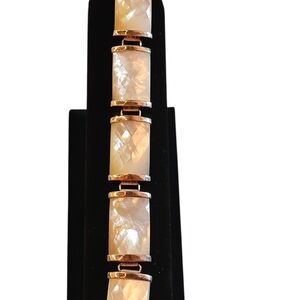 Sterling Silver Mother Of Pearl Bracelet
